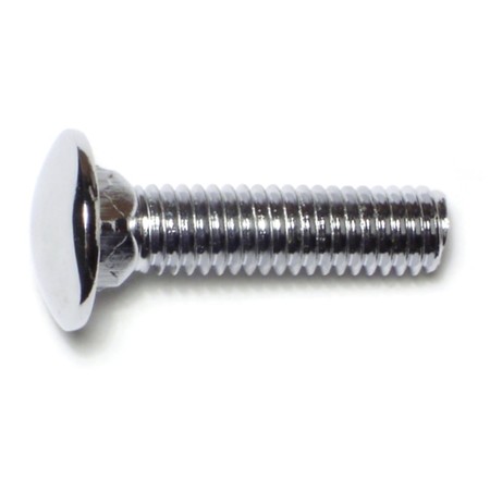 3/8""-16 x 1-1/2"" Chrome Plated Grade 5 Steel Coarse Thread Carriage Head Bumper Bolts 5PK -  MIDWEST FASTENER, 74142